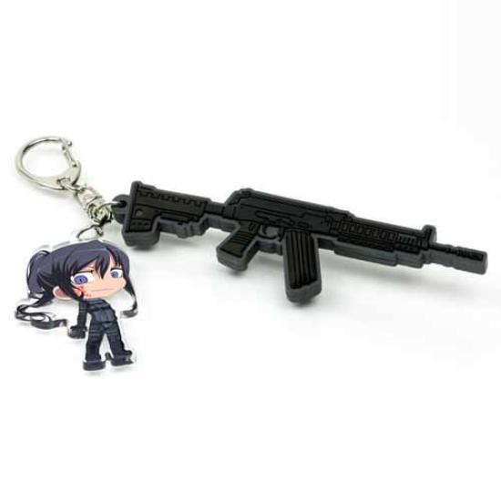 

Sword Art Online Alternative Gun Gale Online Pitohui Keychain T.W.G. & KTR-09