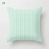 45x45cm Fresh Mint Green Geometric Animal Love Pillowcase Comfortable Sofa Car Seat Cushion Cover Room Aesthetic Home Decor