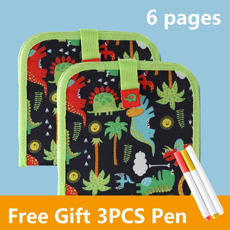 

Baby Toys Set Painting Drawing Toys Black Board with Magic Pen Chalk Painting Coloring Book Funny Toy Kid Painting Blackboard