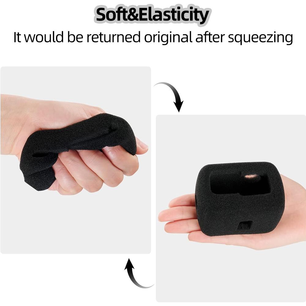 Windscreen Cover For GoPro Hero 12 11 10 9 Windscreen Cover Case Black Foam Wind Noise Reduction Sponge Video Muffler Housing