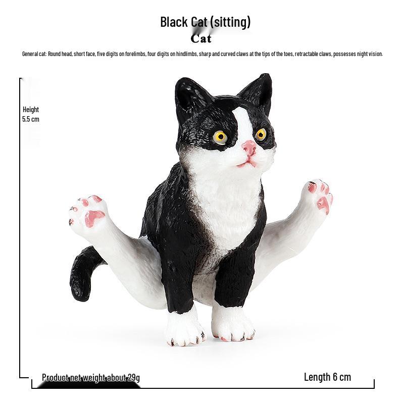 Realistic Persian Cat Toy Ornament for Kids