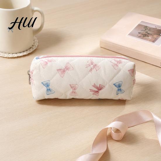 Erweiterte Basis Stifteetui Schleife/Blumenetui, Beuteltasche mit großem Fassungsvermögen, Wasserdichtes Schreibwaren Stilvolle Stifttasche Für Mädchen Perfektes Geschenk für Schüler Kinder