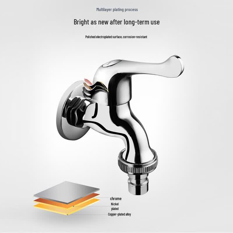 HEGII Wall-Mounted Quick-Open Single Cold Faucet
