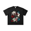 260 GSM Doppelgarn 32er Zählung 100% Baumwolle Dandadan V38 Okarun Momo Druck Unisex Schweres Baumwoll-T-Shirt