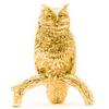 Owl 22ct Gold Made In Animal Art Figurine Collection (Large Size) Plated, England,