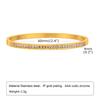 Offenes Verstellbares Stern Sternenstrahl Manschettenarmband für Damen Edelstahl Zirkonia Einlage Charme Mehrschichtiger Schmuck