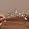 Rhinestone Metal Princess Crowns Bar Mitzvah Crown Bride Tiaras Elegant Retro Crown Wedding
