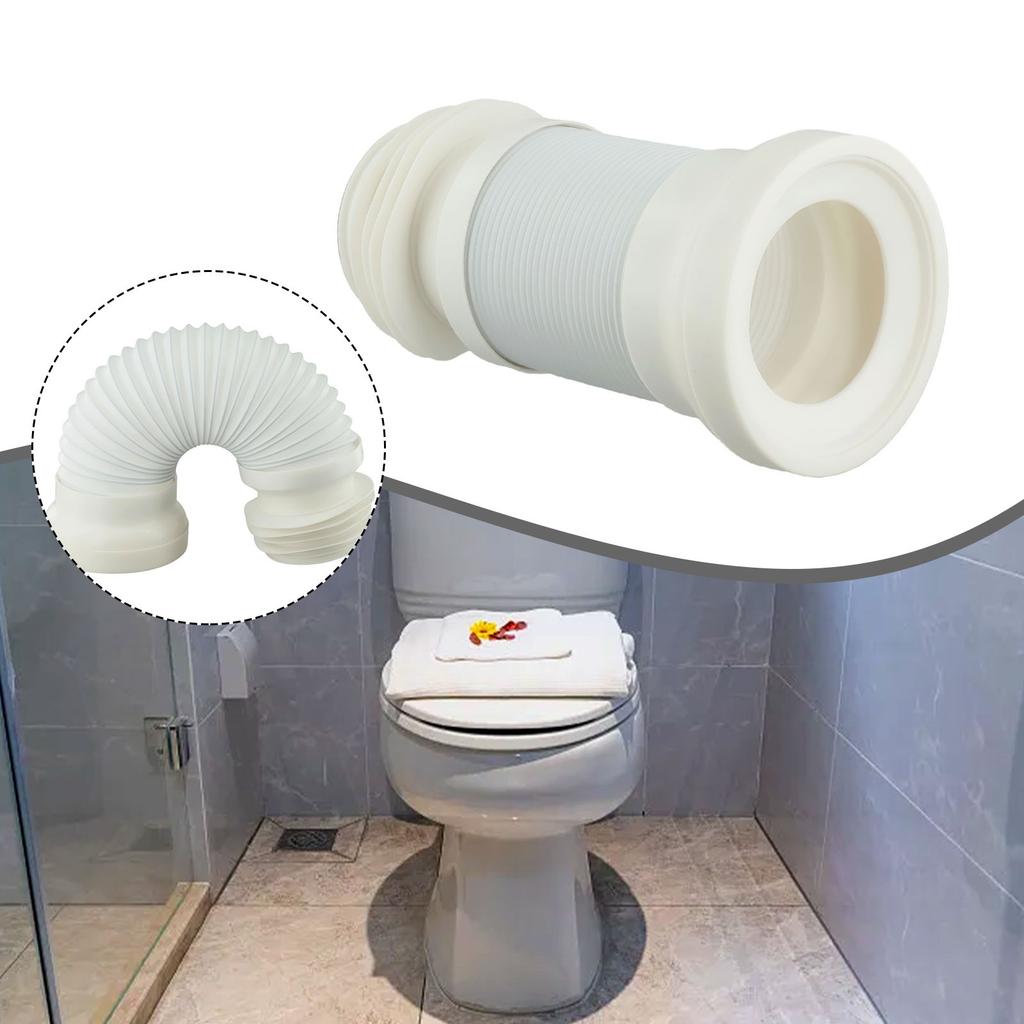 WC Pan Connector Flexible Home Plumbing PVC Toilet Waste