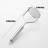 Stainless Steel Manual Potato Masher & Fruit Press for Kitchen Kids - Food Crusher Tool