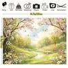 2D Enchanted Cherry Blossom Backdrop Spring Garden Party Photo Booth Background