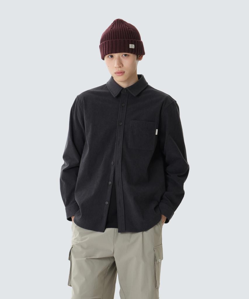 SNOWPEAK APPAREL Corduroy Shirt (S26Fmfsh70) Dark Charcoal