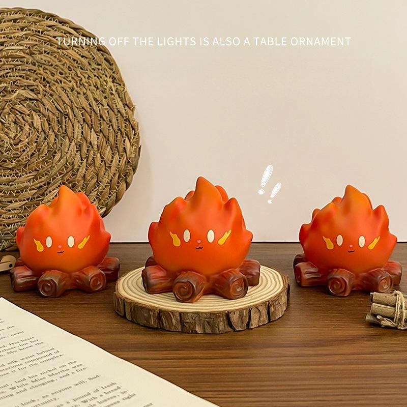 Christmas Bonfire Night Light LED Electronic Candle Light Decorative Atmosphere Light Children's Festival Gift Accessories