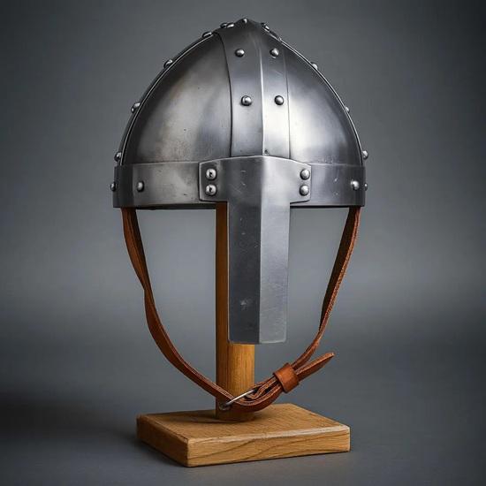 Viking Norman Helmet Handmade Medieval Armor Replica for LARP, Cosplay, Renaissance Fair Collectors Norse Warrior Helm