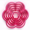 6 Adet Fondant Pasta Kalıbı Kabartıcı Geometrik Kalp Yıldız Çiçek Kurabiye Kesici Bisküvi Mührü Piston Kabartma Pasta Süsleme Aletleri