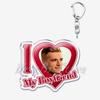 Hunger Games Popular I Love My Boyfriend Josh Hutcherson Key Chain Keychains Movie Ring for Bag Pendant Keyring Jewelry Gifts