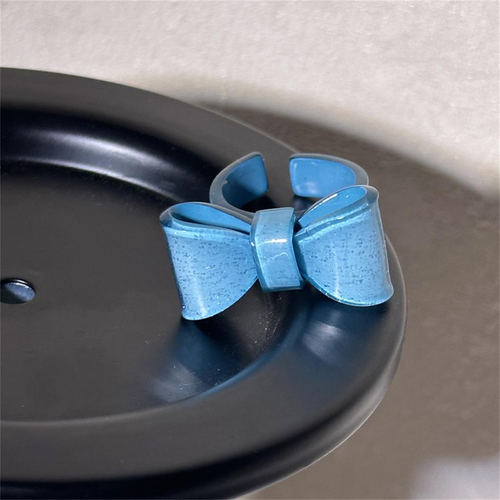 Cute Trendy Big Round Acrylic Resin Rings Sets for Women Geometric Colorful Finger Ring for Girls Party Korean Fashion Jewelry