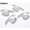 Side Door Handle Bowl Cover Trim For Kia Sportage 2005 2006 2007 2008 2009 2010 Chrome Car Door Handles Cup Overlay Accessories