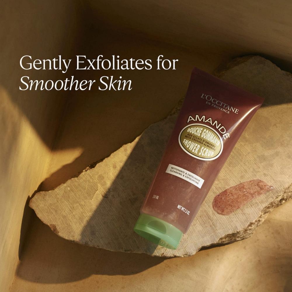 L Occitane aLmond Shower Scrub 7.3 Oz   200 mL