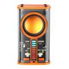 Transparent Cyberpunk Bluetooth Speaker TWS Stereo with Subwoofer Bass, LED Rhythm Light, Hands-free Call for Home Party