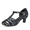 Leather Latin Dance Shoes Women's Adult Soft Sole Tango Standard Dance Shoe Modern Shoes
