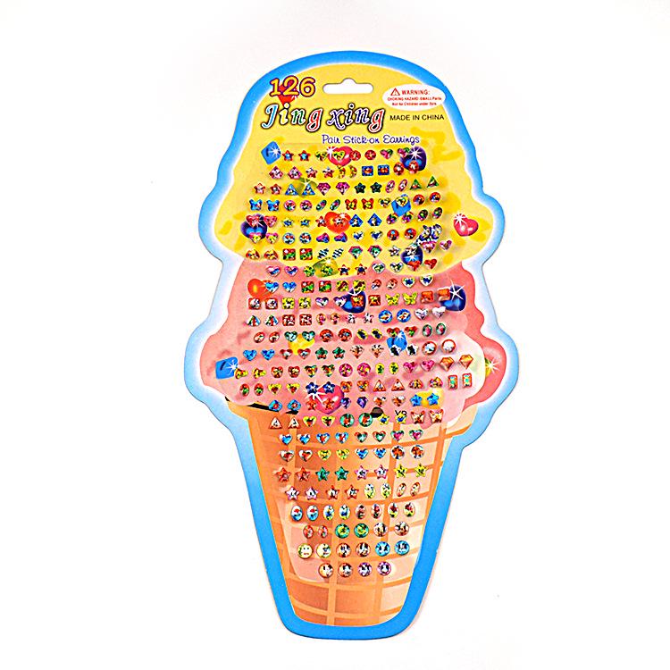 Excellence Award Cartoon Praise Stickers - Crystal Laser for Kids