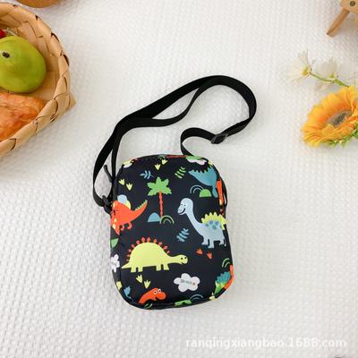 2025 Trend Colorful Dinosaur Small Square Bag, Playful and Cute Nylon Bag Adult Student Universal Shoulder Bag