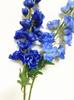 Delphinium Artificial Flower Branch Blue Color Larkspur Poisonweed Blossom Plant for Wedding Party Floral Decoration