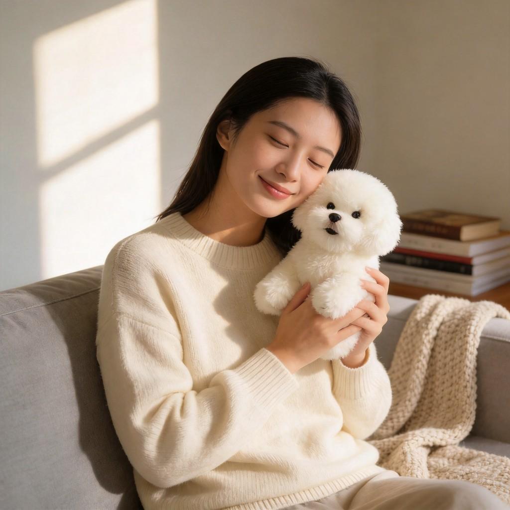 Peluche Cucciolo di Orso Morbido Animale Bambola con Pelo Corto per Stanza dei Giochi dei Bambini e Collezionismo