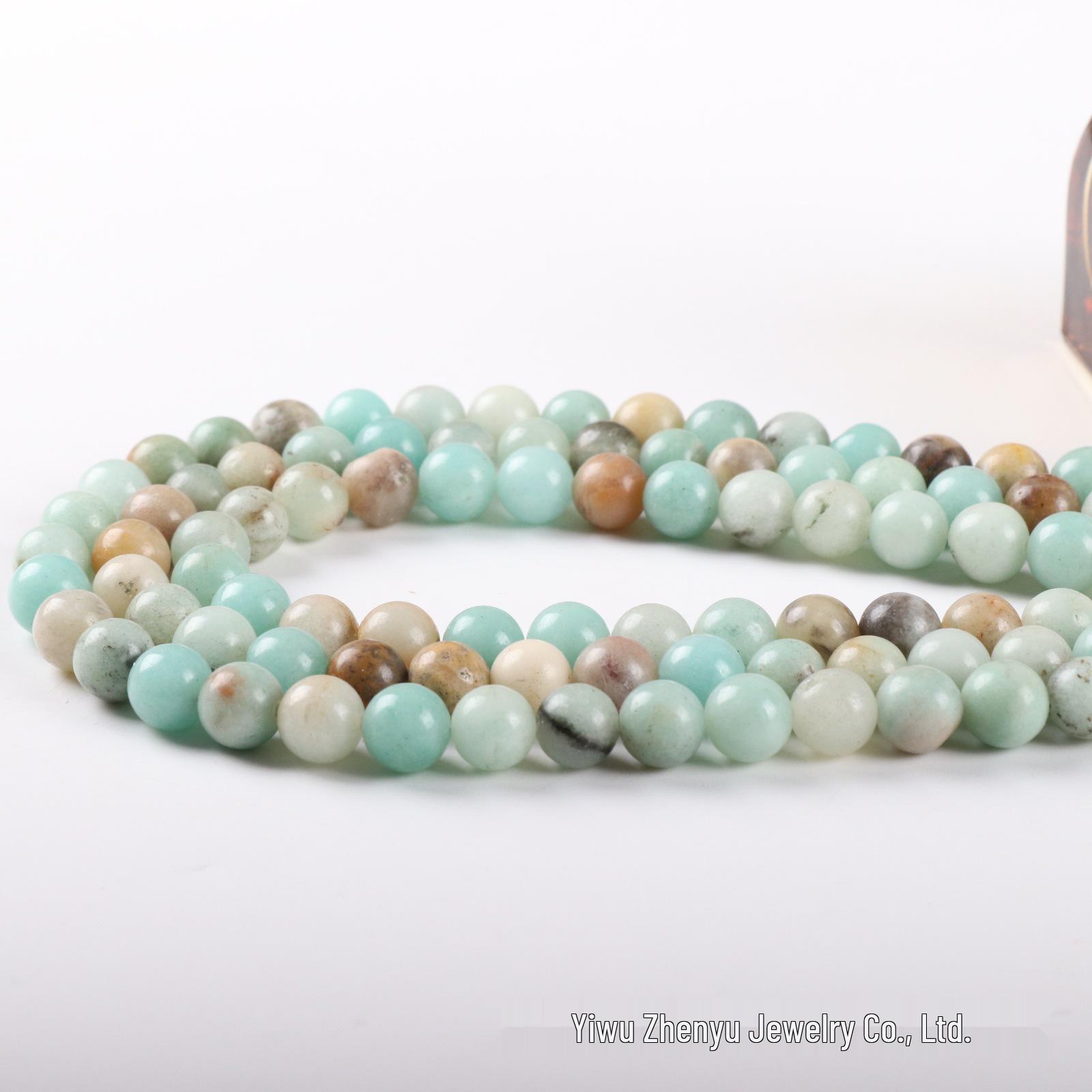 Colorful Natural Stone Round Beads for DIY Jewelry 4mm (~90 beads)