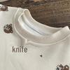 Spring Boys' Cartoon Overalls Set: Long-Sleeved, Two-Piece Infant & Toddler Outfit