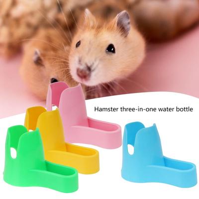 Bouteille d'eau pour hamster Stable Alimentation Légère Dispositif d'alimentation automatique Contenant à nourriture Accessoires pour boire pour animaux de compagnie