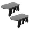 2Pcs Wall Mount Storage Shelf Strong Load-bearing Simple Installation Wall Floating Shelf Organizer Display Rack