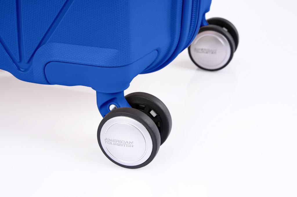 American Tourister Argyle Spinner 55/20 Suitcase, TSA Carry-On, Cobalt Blue, One Size