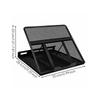 Metal Laptop Stand with Mesh Deck Foldable Height-Adjustable