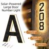 IP65 Wasserdichte Solarbeleuchtete Hausnummernleuchte Hervorhebende Solar Digitale Türplatte Zuhause