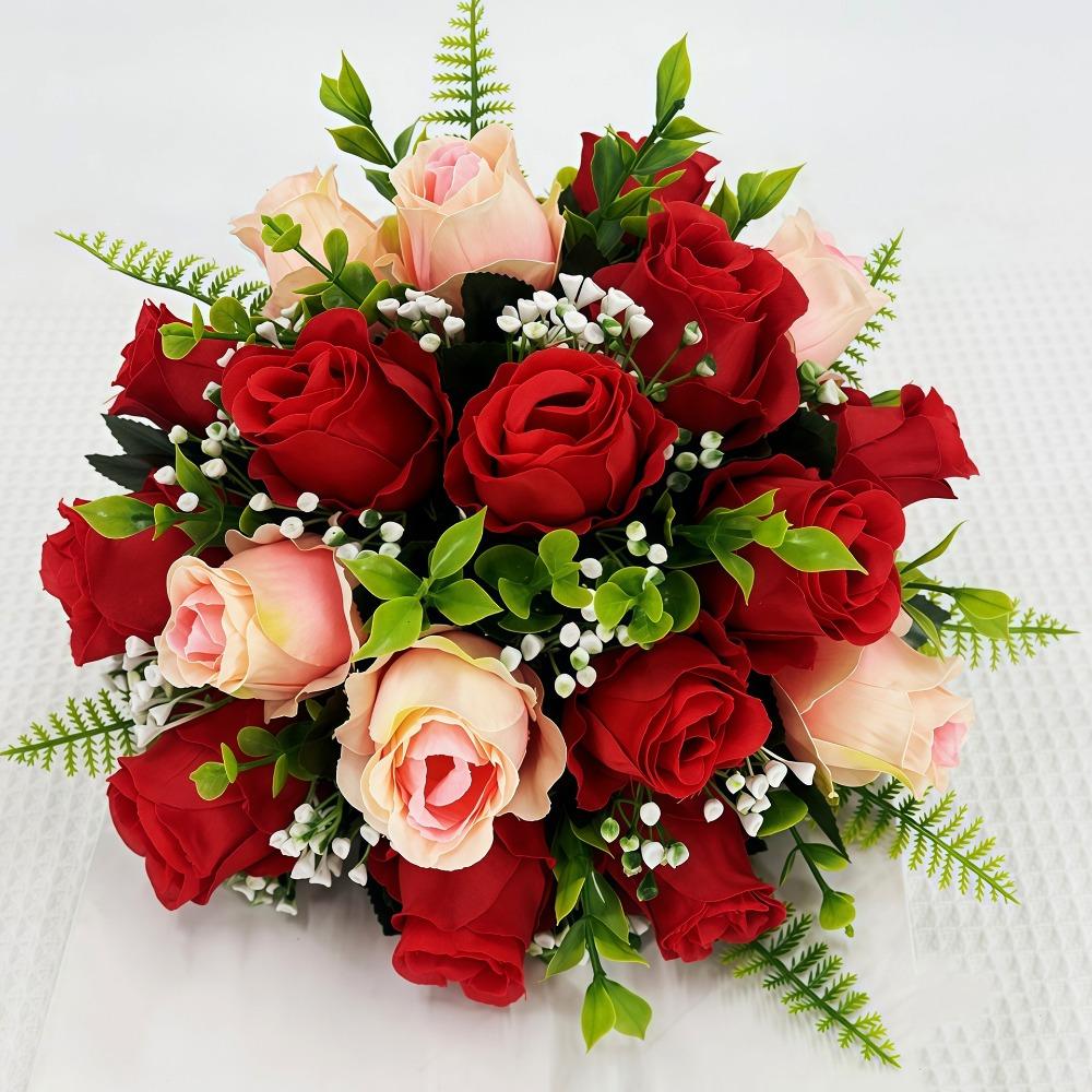 18 Heads Real Happy Lucky Flower 8 Colors Crystal Grass Bouquet  Home Decorative