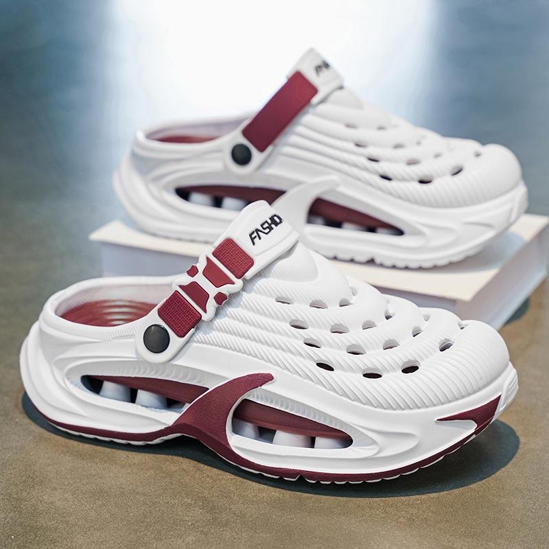 Zoccoli da uomo in EVA leggeri a punta chiusa scarpe da giardino antiscivolo suola morbida Per Spiaggia Giardino Estate Esterno Uso Quotidiano Leggeri