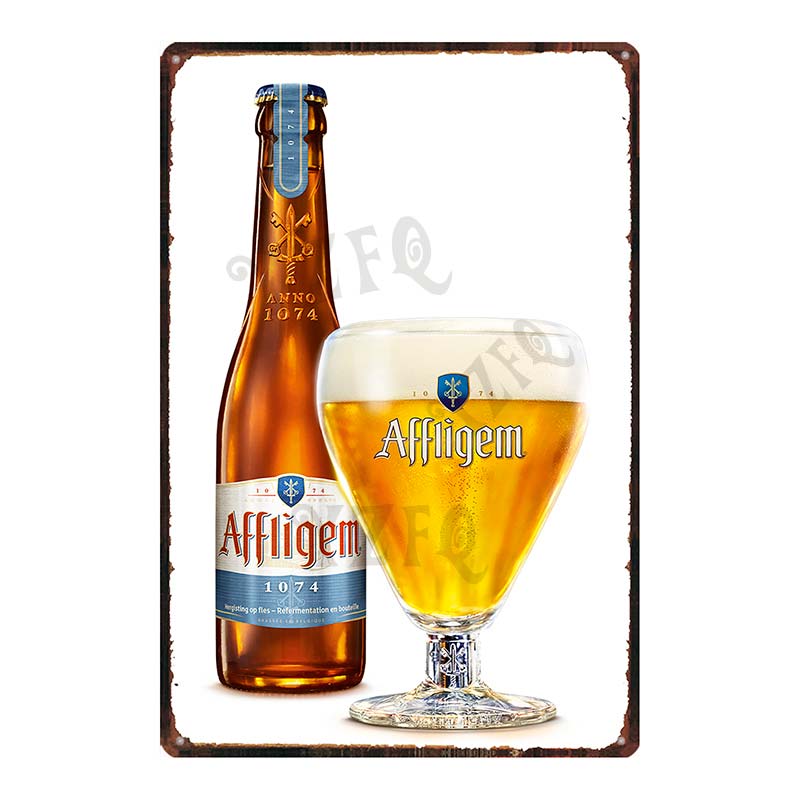 Beer Metal Tin Sign Paix Dieu Mort Subite Retro Poster Affligem For Wall Bar Pub Art Kitchen Coffee Home Decor 30X20CM DU-8499B