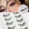 LuxeFlutter - Set of 5 Pairs: Natural Crisscross False Eyelashes