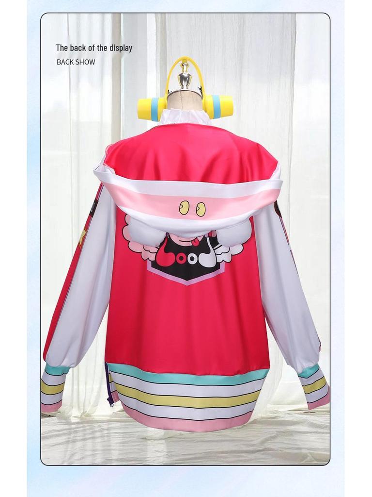 Červený Uta Cosplay Set: Japonský Lolita kabát a rukávy skladem