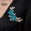 Bridal Bouquet Pins Rhinestone Flower Branch Brooch for Women, Elegant Floral Lapel Pin, Women Fashion Accessories Costume Pin Coat Shirt Bag Banquet