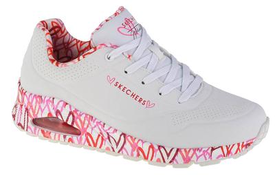 Uno-Loving Love, Womens White Sneakers