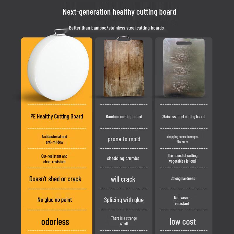 Antibacterial Double-Sided Plastic Cutting Board