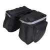 With Reflective Trim Bicycle Panniers Double Side Bike Rear Rack Saddle Bag  Grocery Shopping
