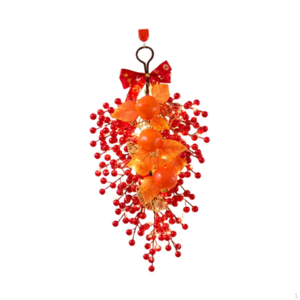 Chinesischer Jahreskranz Girlande Stilvoller Swag Frühlingsfest Türschmuck für Feiertag