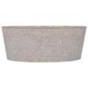Lavabo Gris en Marbre - VIDAXL - Ø40x15 cm - Fait Main - Robuste et Facile à Nettoyer