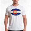Steamboat Springs Colorado State Flag Design Tshirt Summer Casual Cotton Tee Oversized Streetwear Tops Unisex Unisex Unisex