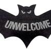 Halloween Welcome Doormat Absorbent Plush Floor Mat Unwelcome Bat Door Mat for Spooky Season Front Door Entrance Home Decor