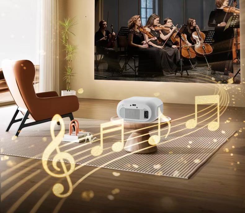1080P HD Portable Home Projector with 5G Screen Mirroring