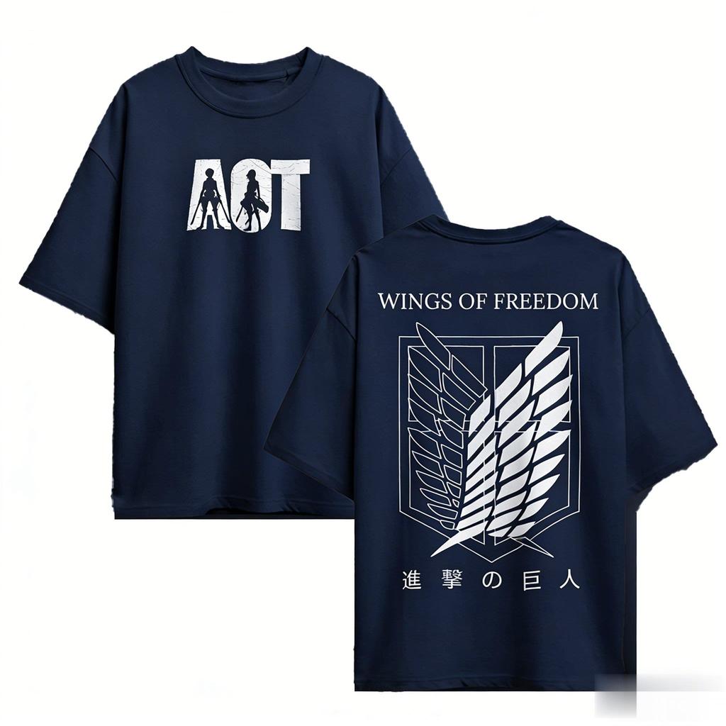 Attack on Titan Anime T Shirt Unisex Women Graphic Tee 2026 Summer Short Sleeve Casual Tops Cotton Streetwear Y2k Clothes